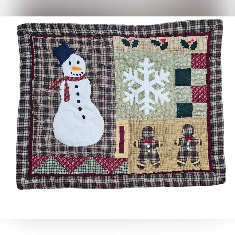 Sunham Home Fashions Snowman 28 X 23 Christmas Winter Pillow Shams